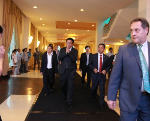 Corridor at the official launch of the Range Rover Velar