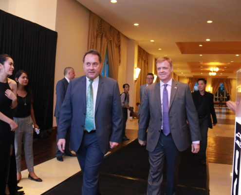 Corridor at the official launch of the Range Rover Velar