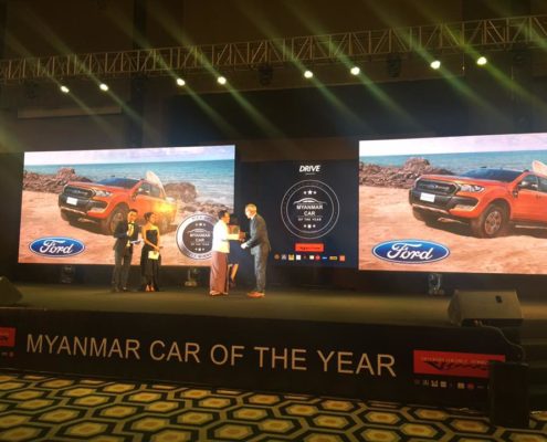 Presentation of the award - Myanmar Car of the Year Awards