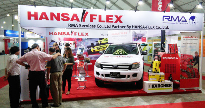 Hansa Flex, KÃ¤rcher and Himoinsa exhibited at the MEP in Yangon