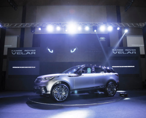 New Range Rover Velar on display at the Launch, Myanmar