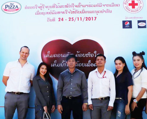 The Pizza Company Laos Hosts a Blood Donation in Collaboration with The Red Cross